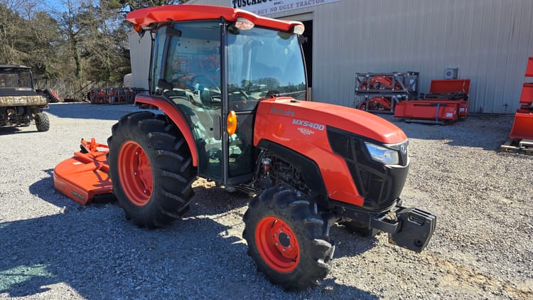 Kubota MX5400DTC 4WD Cab Tractor w/ Cutter